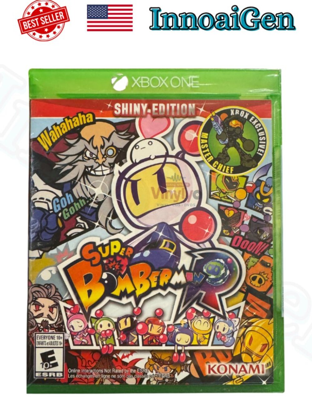 Konami Super Bomberman Shiny Edition Xbox One New Sealed Master Chief Exclusive